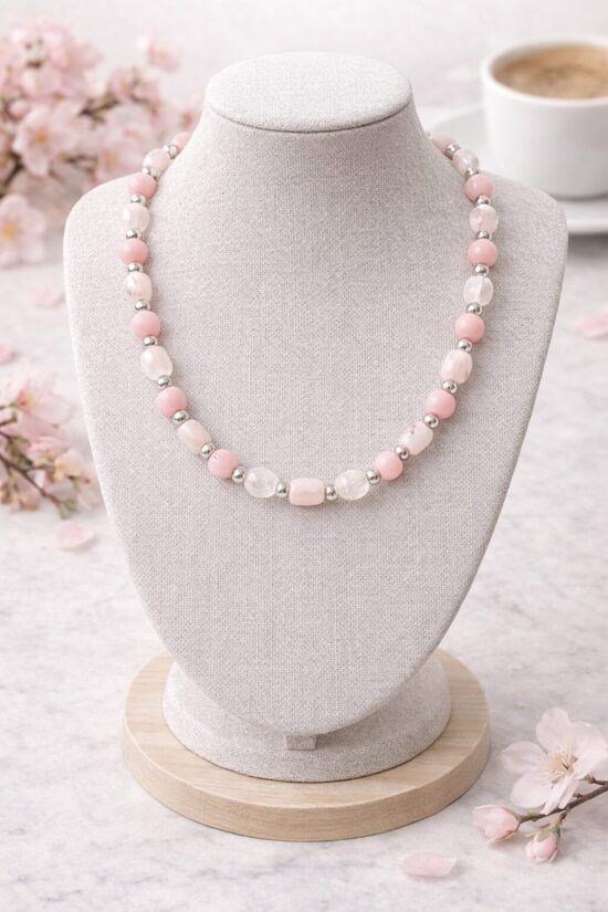 Dabīgo pērļu kaklarota "Japāņu Dārza rota"